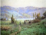 Theodore Clement Steele Canvas Paintings - In the Whitewater Valley near Metamora